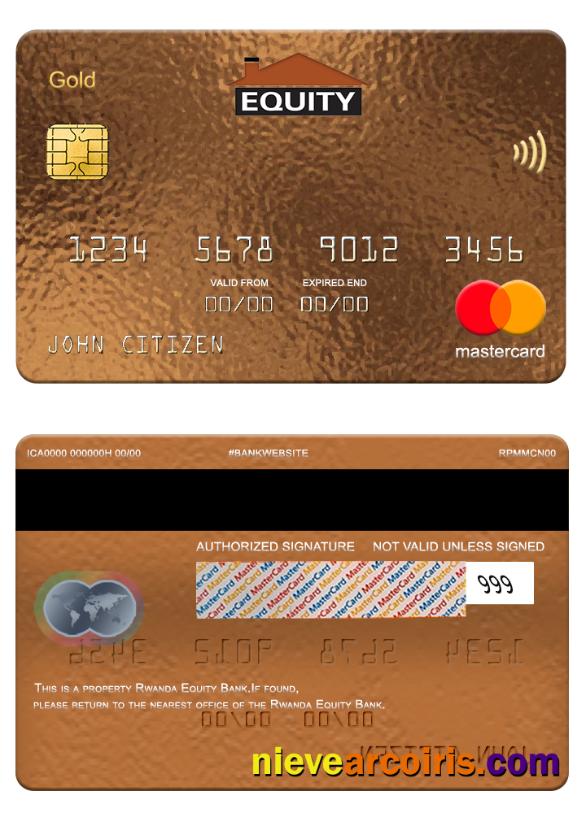 Rwanda Equity Bank mastercard
